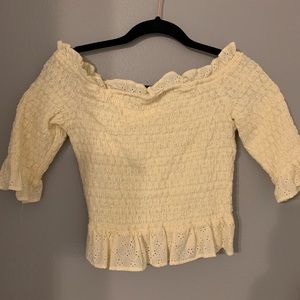 American eagle off the shoulder top